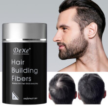 (2pcs) DEXE Hair Building Fibers Powder 20g Black Natural Hair Care Sweat Resistant Hair Growth Thicken Product for Thinning Hair Scalp