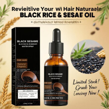 (30ML) Black Sesame Hair Growth Serum with Caffeine and Ginger Extract 30ml Natural Scalp Nourishment Oil for Thinning Hair Stronger Roots Scalp Care