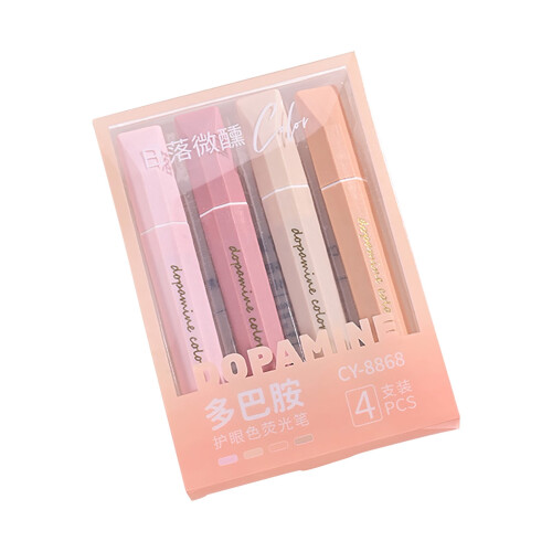 Color Marker Pen Set Highlighter Style 4 Colors 5ml 1