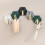 KERISTY geometric wall hooks light luxury 4 pcs 2