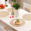 PVC table mat heat insulation rectangular round ginkgo leaf 3