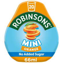 Robinsons SQUASH'D, 0 Percent Sugar, Real Fruit Squash, Low Calorie, Passion Fruit and Mango, Makes 20 Drinks Per Pack 66 ml