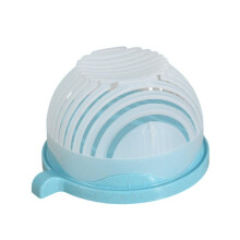 Multifunctional Salad Spinner Colander, Vegetable and Fruit Washer, Cutting Board with Drainer, Ergonomic Hand Protection, 21x18.5x11.5 cm, Blue