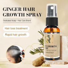 (3PCS) PURC Hair Growth Spray Ginger Fast Regrowth Oil Treatment for Men Women Thinning Hair Care