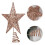 Christmas Tree Star Topper Rose Gold 20cm Iron 2