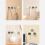 KERISTY geometric wall hooks light luxury 4 pcs 4