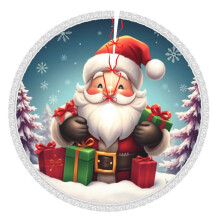 Jupe de sapin de Noël 76 cm (30 pouces), tapis de sapin pour les fêtes d'hiver, jupe de sapin pour décorations de Noël rustiques