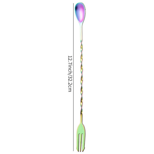 Stainless Steel Bar Mixing Spoon Long Handle 4-Pack 1