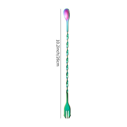 Stainless Steel Bar Mixing Spoon Long Handle 4-Pack 2