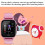 Smartwatch per bambini S30, rosa, 3,2 x 3,2 pollici 4