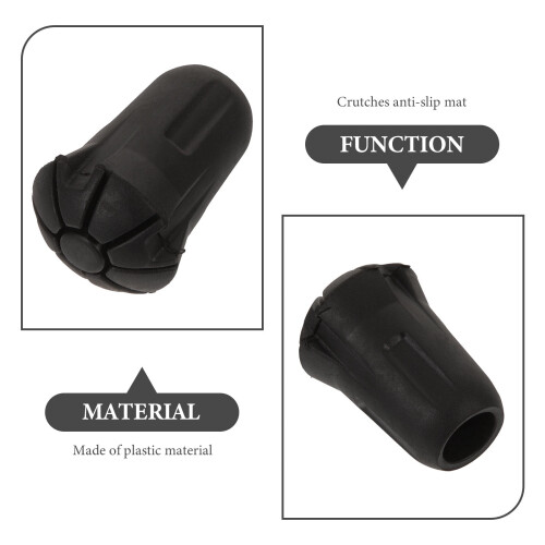 Trekking Pole Tip Cover Protective Plastic Pad Set 5 pcs 2