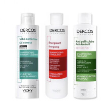 (Green390ml) DERCOS Anti Itch Purifying Shampoo Formula Anti Dandruff Oil Control Refreshing Nourishing Fluffy Damaged Scalp Hair Care
