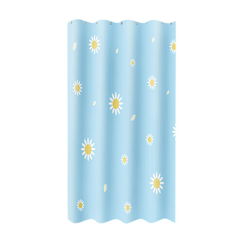 Boho Daisy Duschdraperi Polyester 180x94 cm med Krokar 1