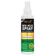 (milk-spray-blue) 100ml Wig Milk Spray Moisturizing Care Spray for Synthetic Hair Prevent Frizz Leave-in Conditioner Smooth and Shine