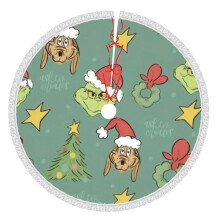 Jupe de sapin de Noël Grin-Ch 76 cm (30 pouces), tapis de sapin pour les fêtes d'hiver, jupe de sapin pour décorations de Noël rustiques