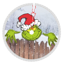 Jupe de sapin de Noël Grin-Ch 76 cm Décoration rustique pour les fêtes