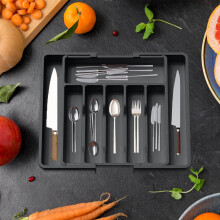 Caja de almacenamiento para vajilla y utensilios de cocina. Caja de almacenamiento para vajilla retráctil y expandible para uso doméstico. Regalos