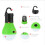 Gongxipen LED camping light portable battery-powered 3 pcs 4