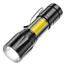 Tahtuvzn Sport & Outdoor-Sonderangebot! Wiederaufladbare LED-Taschenlampe, 1000 Lumen, Zoomfunktion, 4 Leuchtmodi, USB-Ladeanschluss, 9,3 x 2,5 cm