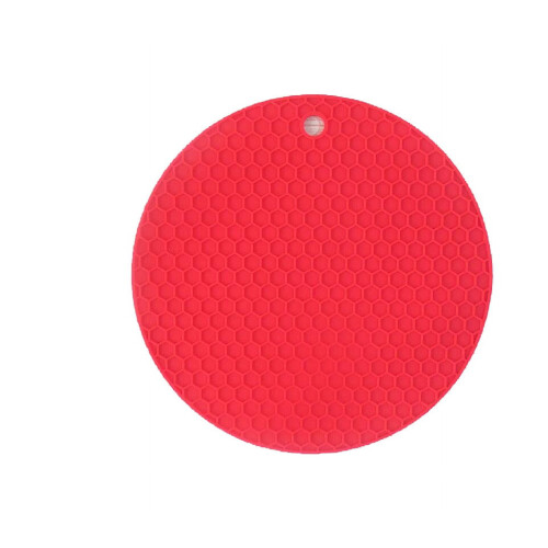 Xubond siliconen hitte-isolerende placemats set van 6 rood