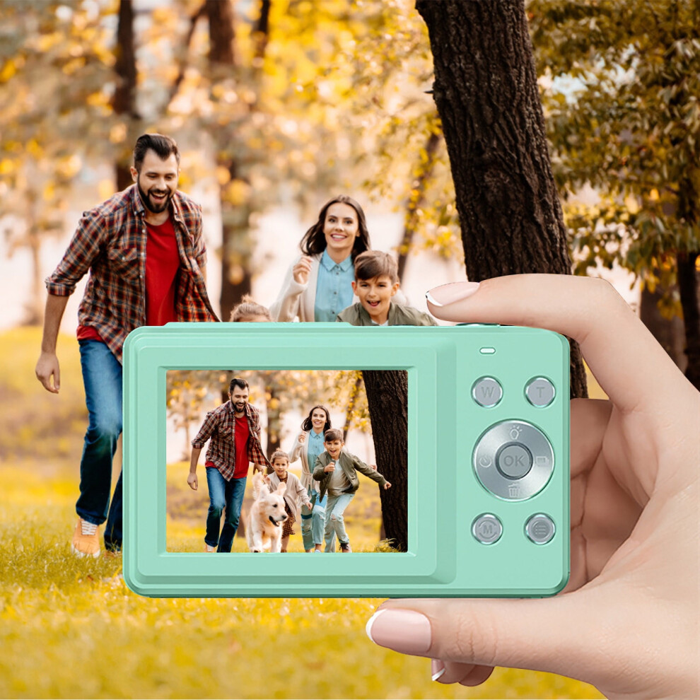Quinlirra Kids Digital Camera 44Mp 1080P 16X Zoom Mint Green 975221791290
