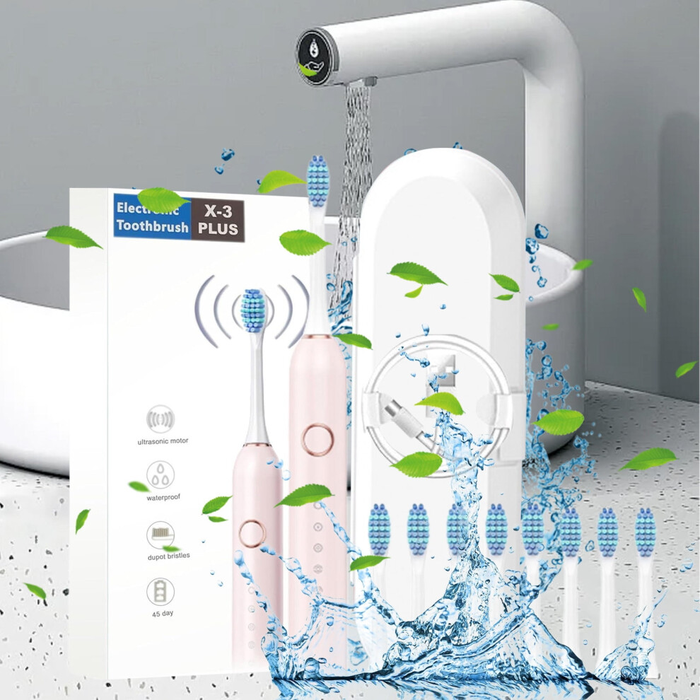 Quinlirra Sonic Electric Toothbrush for Adults with 8 Brush