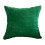 Housse de coussin décorative en velours côtelé vert 50 x 50 cm 1