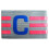Nylon soccer captain armband adjustable elastic 1