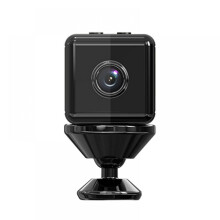 Mini trådløse sikkerhetskameraer 1080P HD, innendørs utendørs Wi-Fi-kamera med bevegelsesdeteksjon, nattsyn, kompatibel med Alexa, iOS og Android