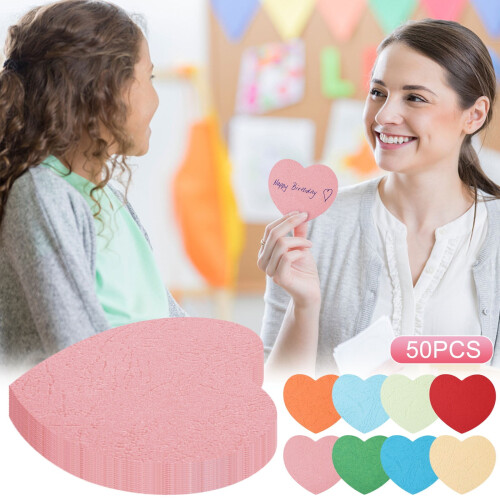 Mint Green Heart Paper Cutouts 50 pcs 1
