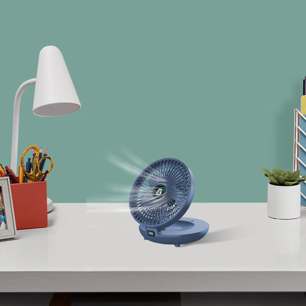 Mini Folding Desk Fan Usb Rechargeable Portable 972700167300