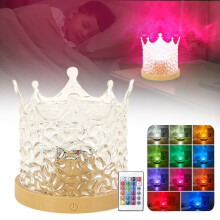 Nočné svetlo Miayilima Crown RGB 16 farieb s diaľkovým ovládaním a...