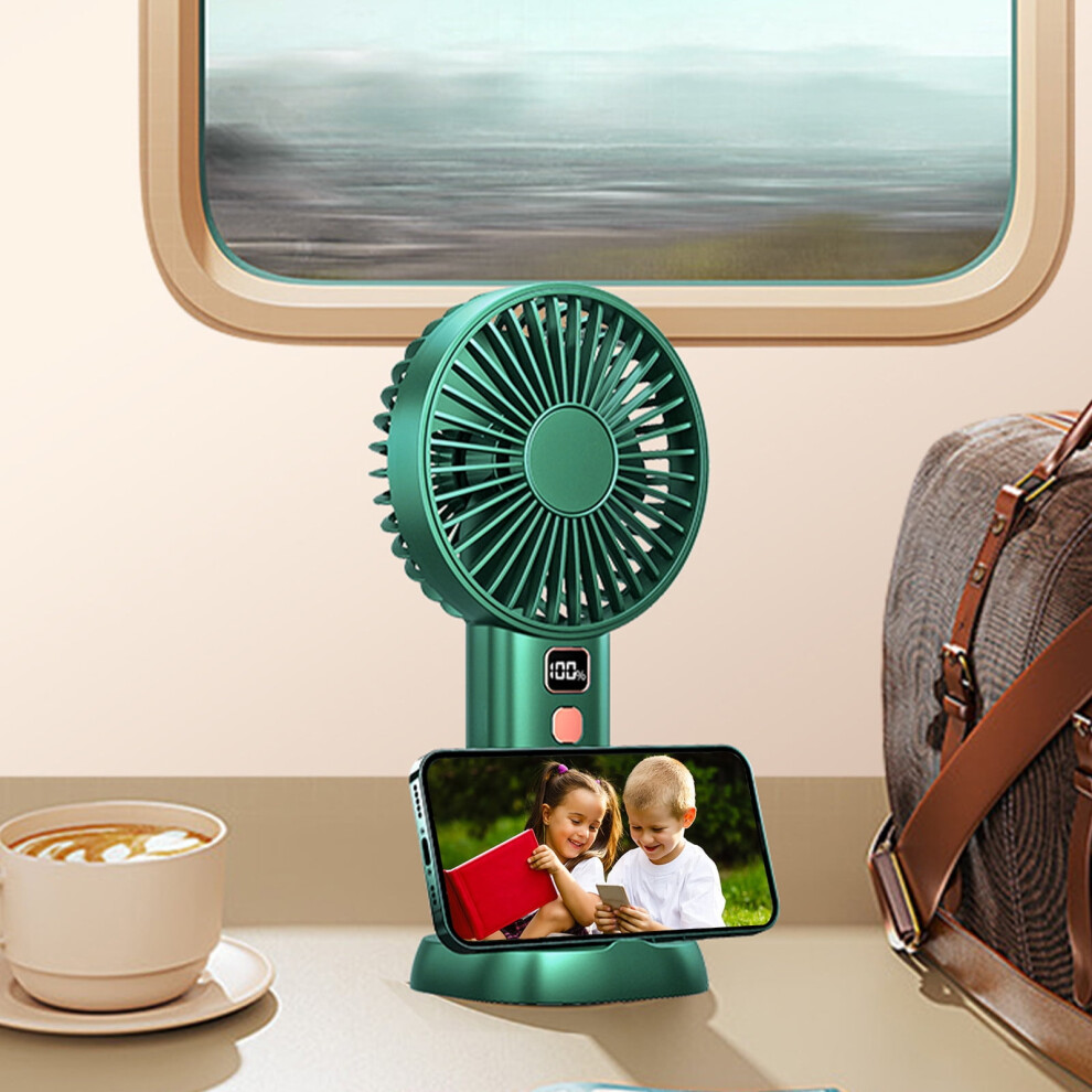 Kiplyki Portable Usb Rechargeable Fan 4 Speeds 3600Mah 972700167119