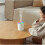 Mini horse lamp humidifier USB-powered white desktop cup 7