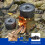 Portable Camping Stove Stainless Steel Foldable 1 Unit 5