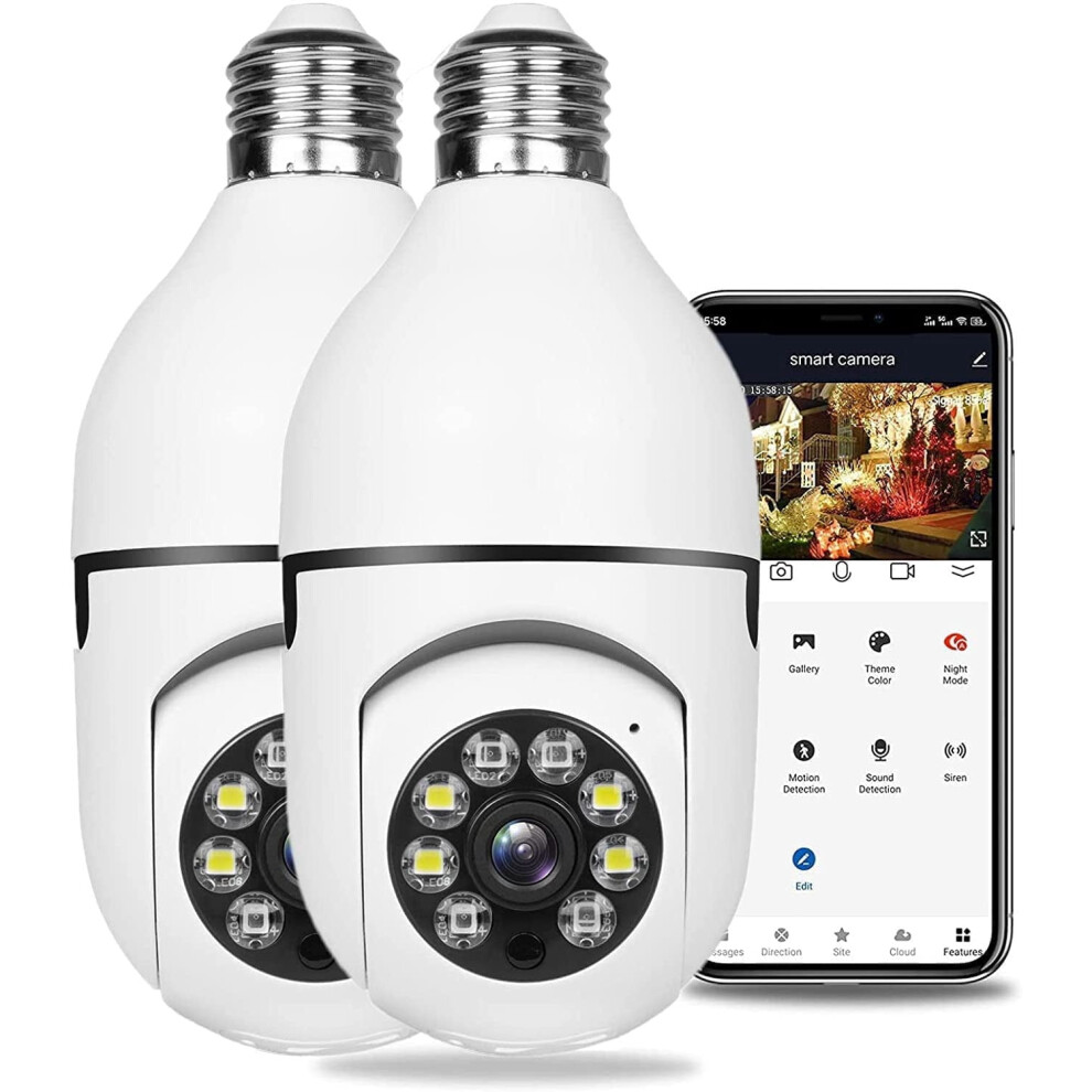 5G Wifi Security Camera E27 Bulb 1080P 360 972700175909