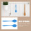 Silicone Coffee Stirrer Spoon Set 4 Pieces 2