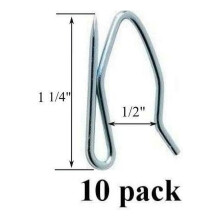 Hochleistungs-Gardinenhaken, professionelle Qualität, für Faltenvorhänge, 10er-Pack