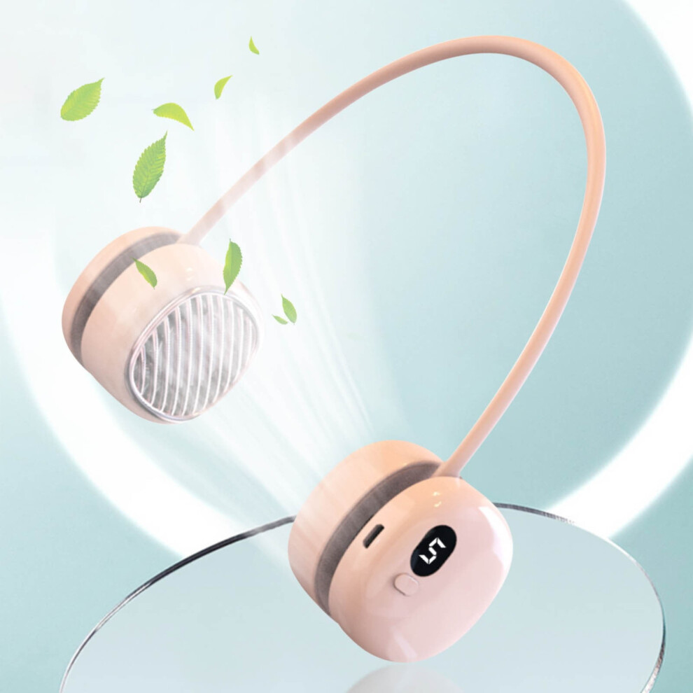 Kiplyki Usb Portable Neck Fan 5-Speed Rechargeable Silent 972700167881