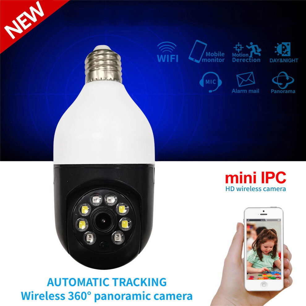 Home Remote Surveillance Camera 360-Degree Hd Night Vision 972700176371