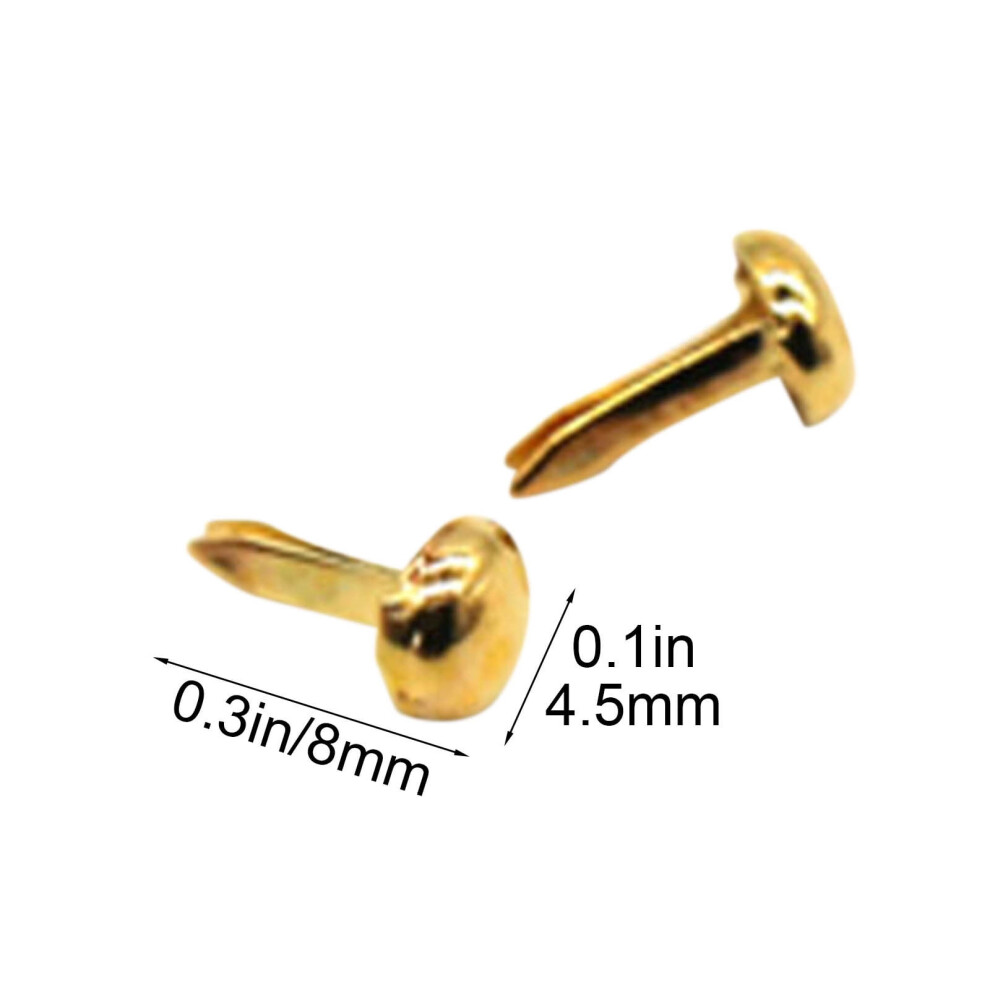 Paper Brass Fasteners Round Brads For Crafts 100 Pcs 972700188169