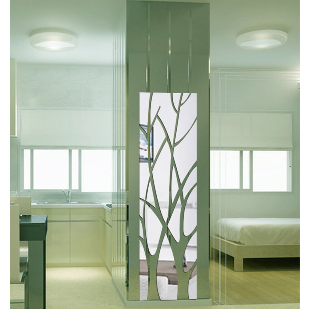 Modern Mirror-Style Tree Decal Home Decor 1 Pack 972700179310