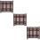 Mini Chinese Screen Model Ornamental Divider Set 6 Pieces 1