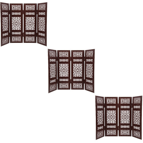 Mini Chinese Screen Model Ornamental Divider Set 6 Pieces