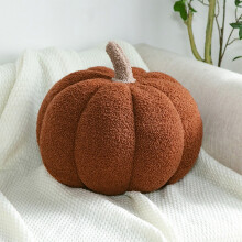 Coussins décoratifs citrouille en polaire peluche Quinlirra en liquidation, coussin décoratif citrouille d'automne en sherpa, motif Halloween,