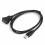 2X New USB 3.0 Flush Mount Panel Extension Cable with Locking Clip - 1M Dashboard Mount for Car, Truck, Boat, Motorcycle 5