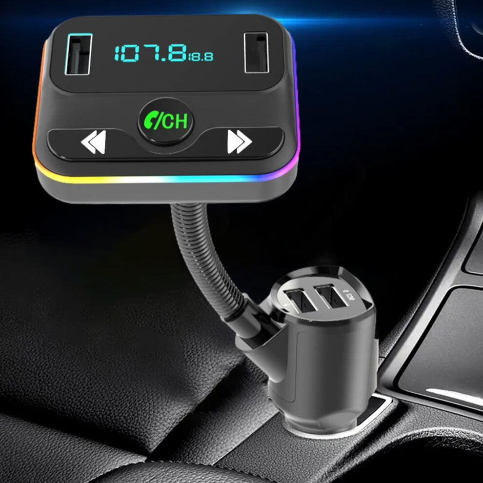 Bluetooth 5.0 Fm Transmitter With Color Screen, Qc3.0 Usb 972700583247