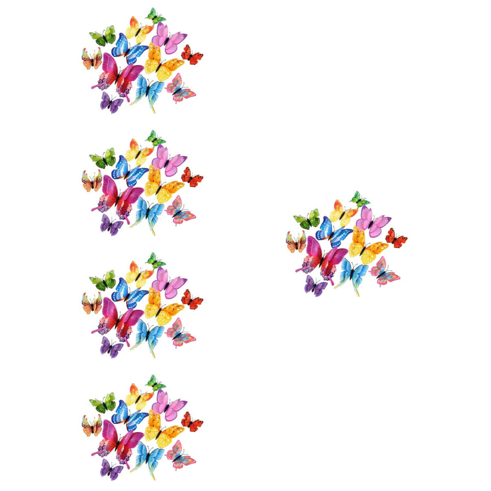 Butterfly Fridge Magnets 3D Decorative Stickers 240 Pcs 972700582615