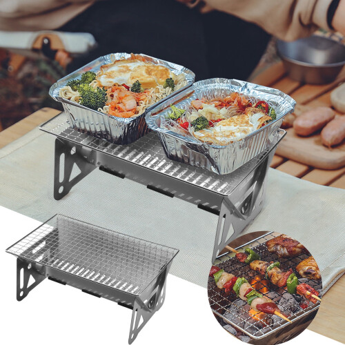 Ruhiku charcoal grill portable folding 8 inch 1