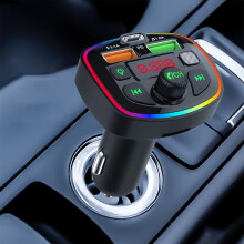Bluetooth FM transmitter car adapter with USB charging